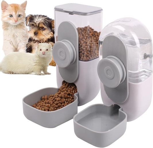 Martix-Hanging Automatic Pet Food And Water Dispenser